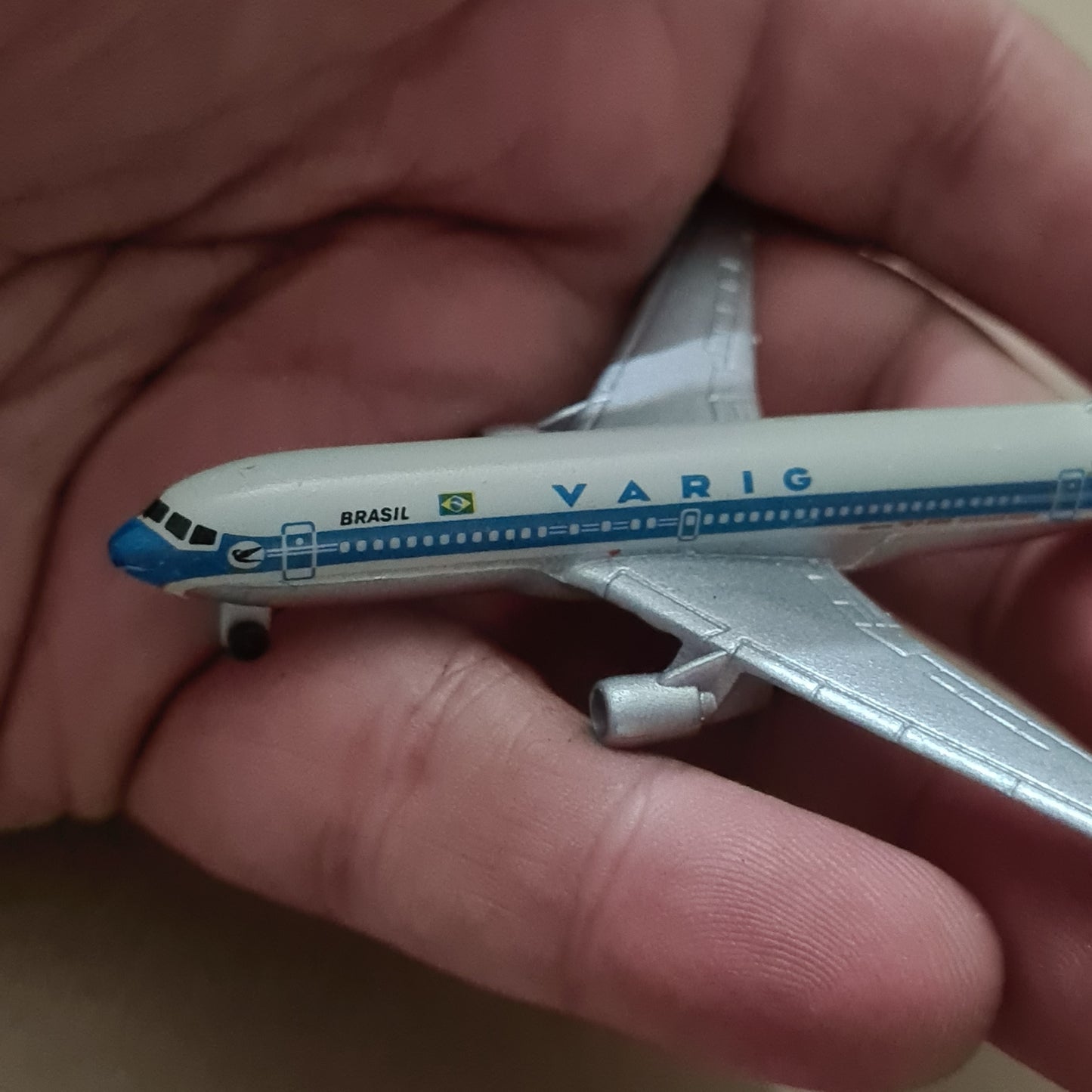 Schabak 1:600 Boeing 767 Varig Brasil Airlines diecast plane 907/12 VGC boxed