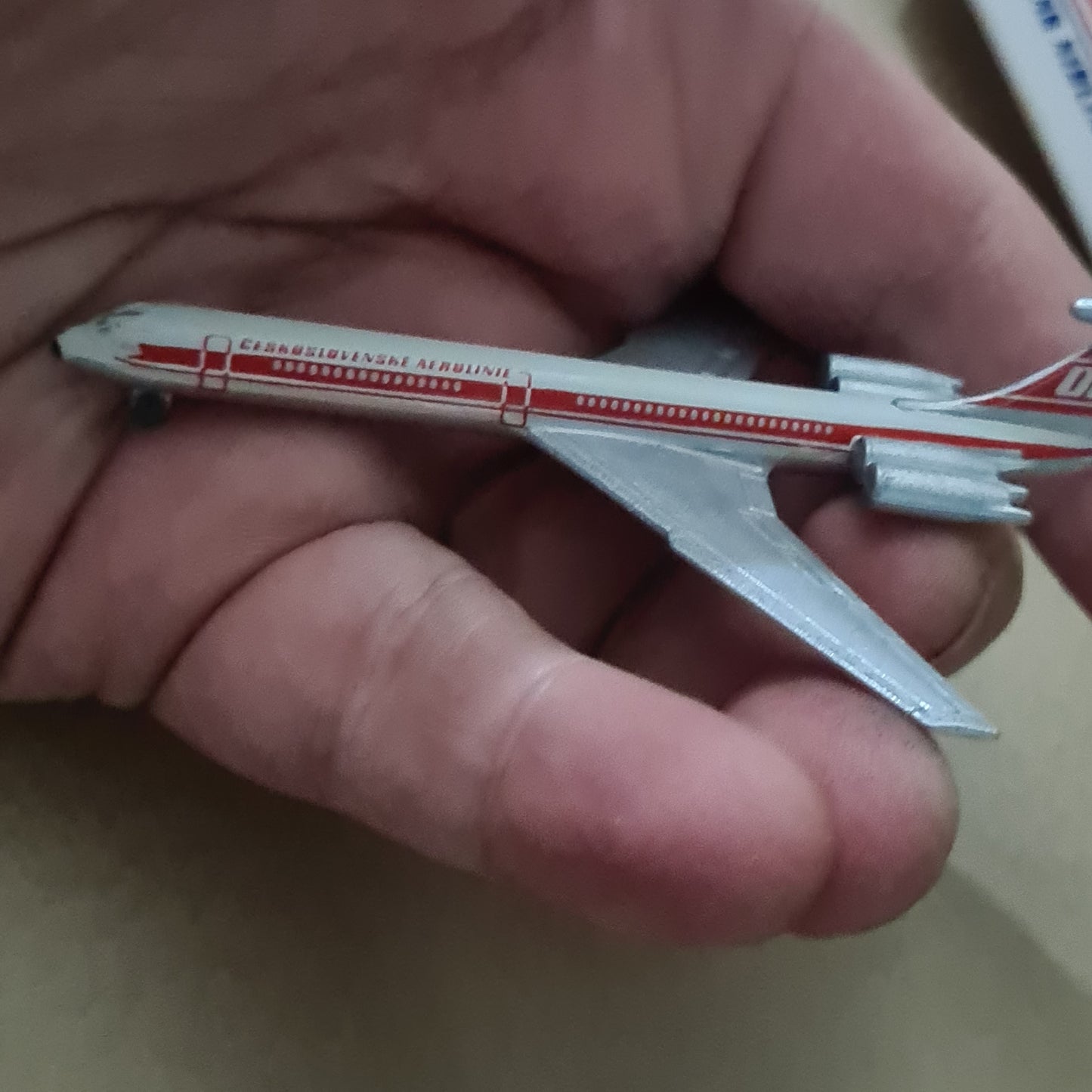 Schabak 1:600 IL-62 CSA Czechoslovak Airlines diecast plane 952/143 fair/good boxed