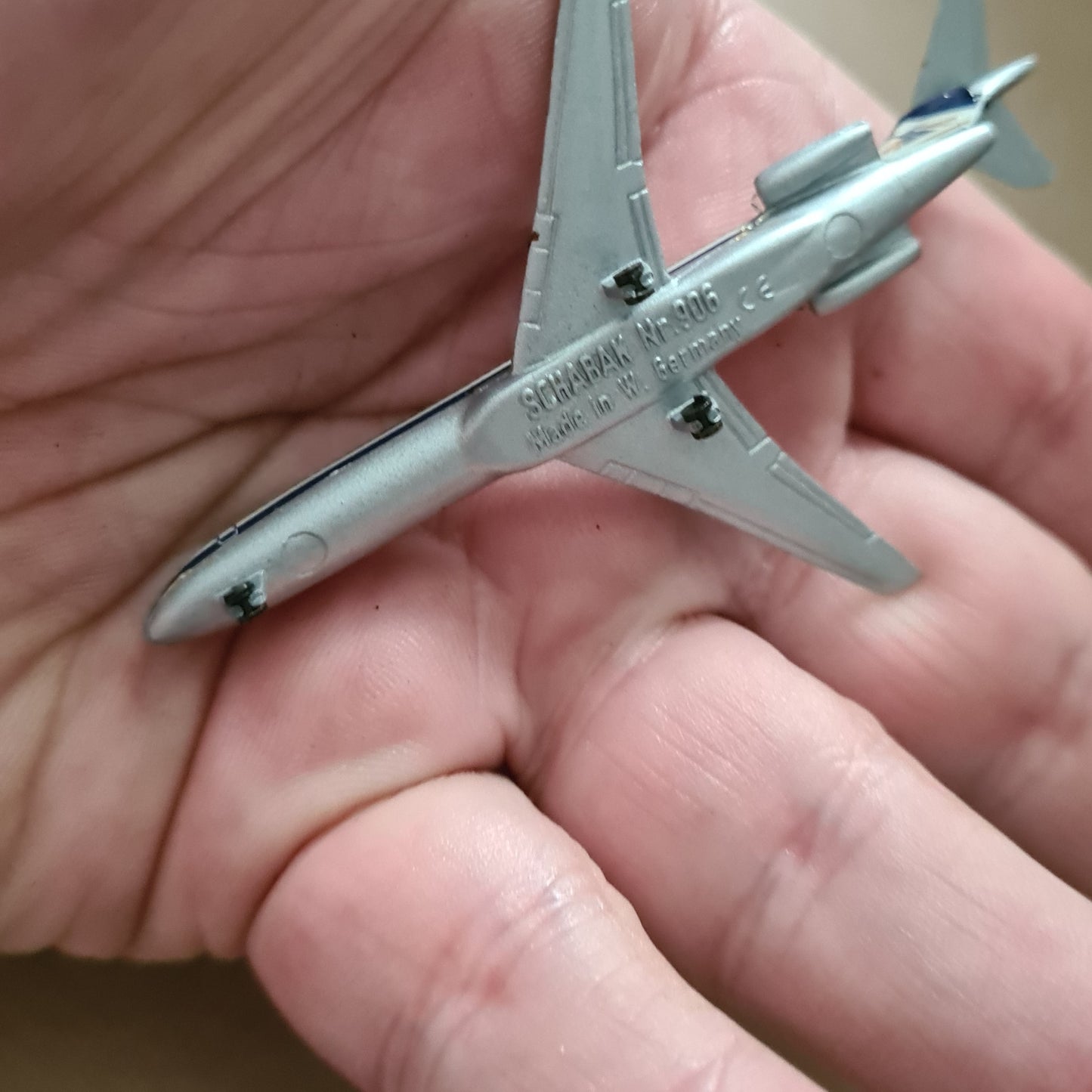Schabak 1:600 Boeing 727 ATA American Trans Air diecast plane 906/112 Good boxed
