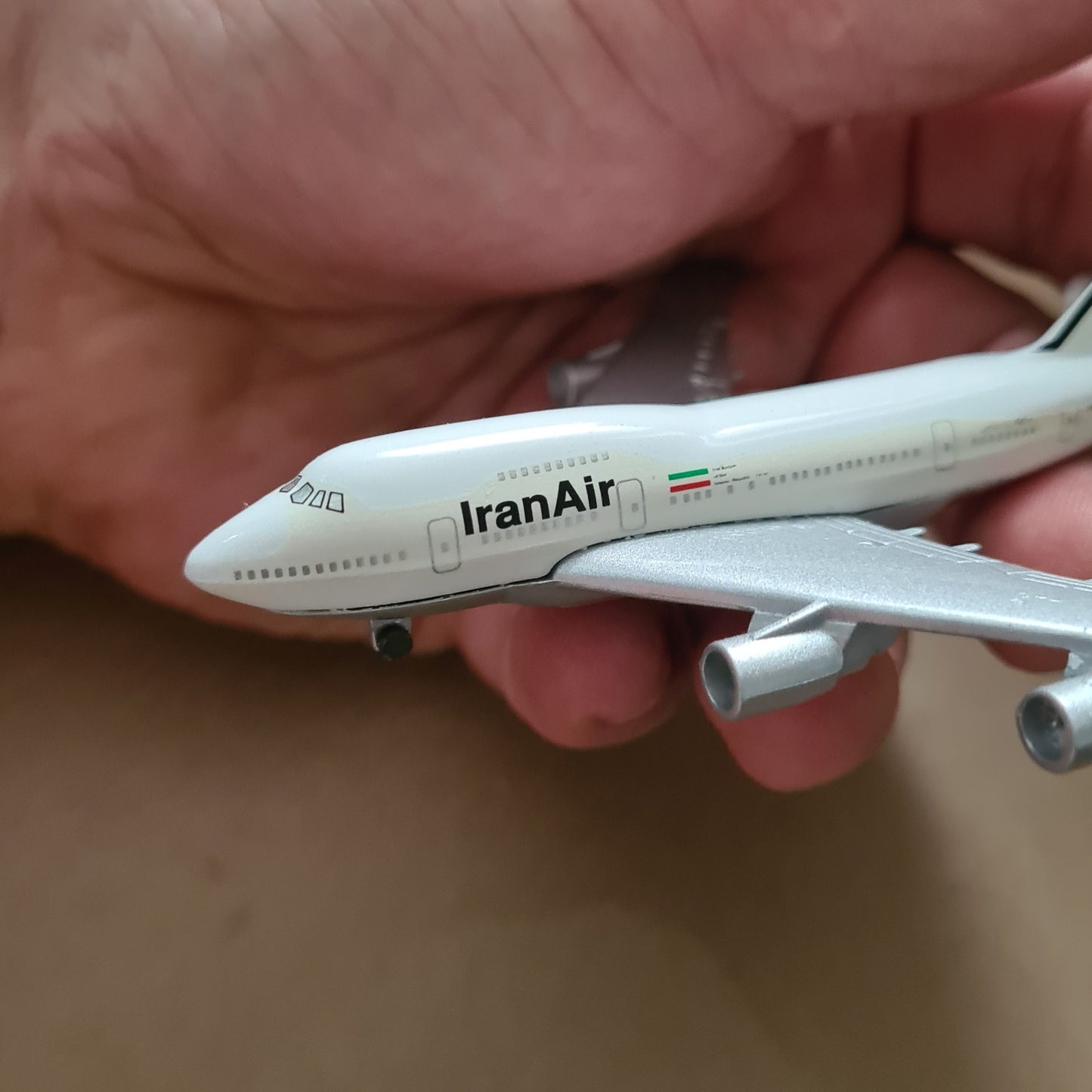Schabak 1:600 Boeing 747 SP Iran Air diecast plane 919/190 very good boxed