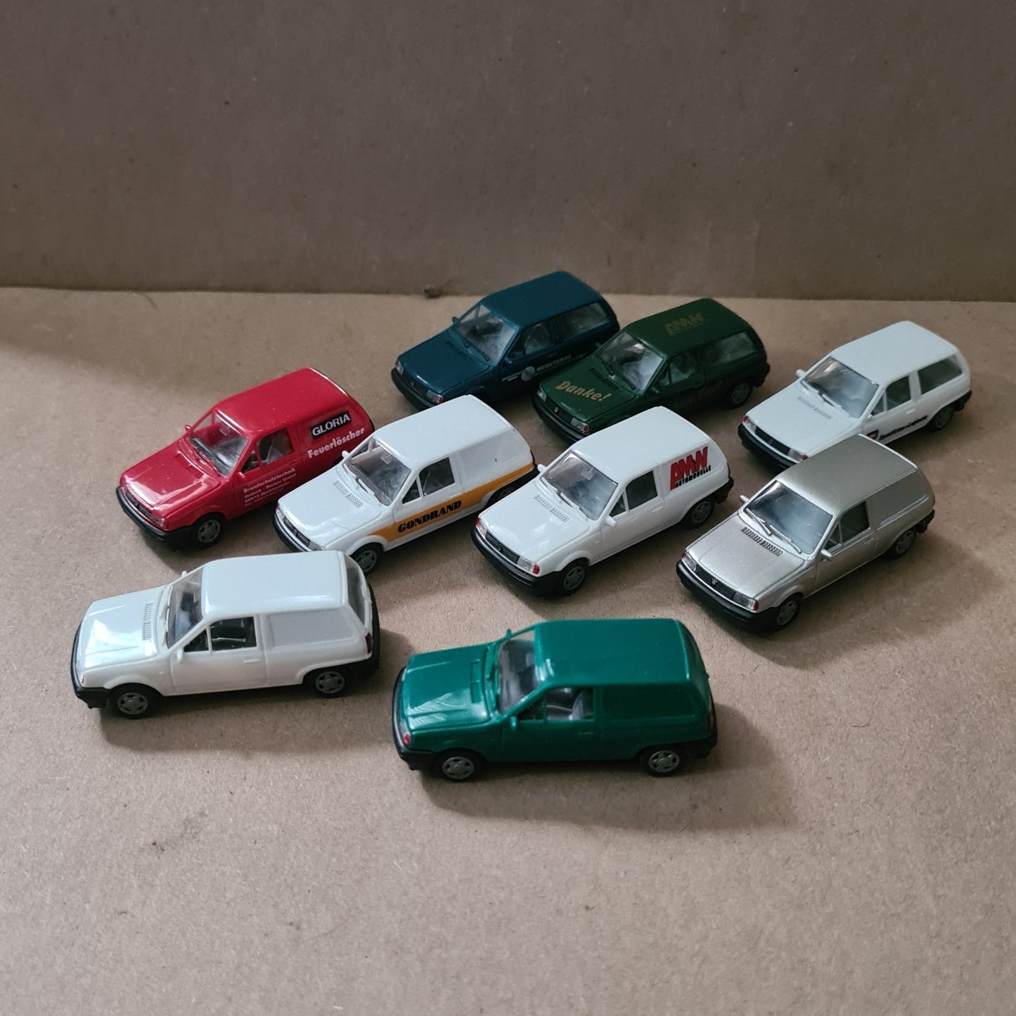1:87 AWM VW POLO Kombi van collection bundle of miniature model cars x9