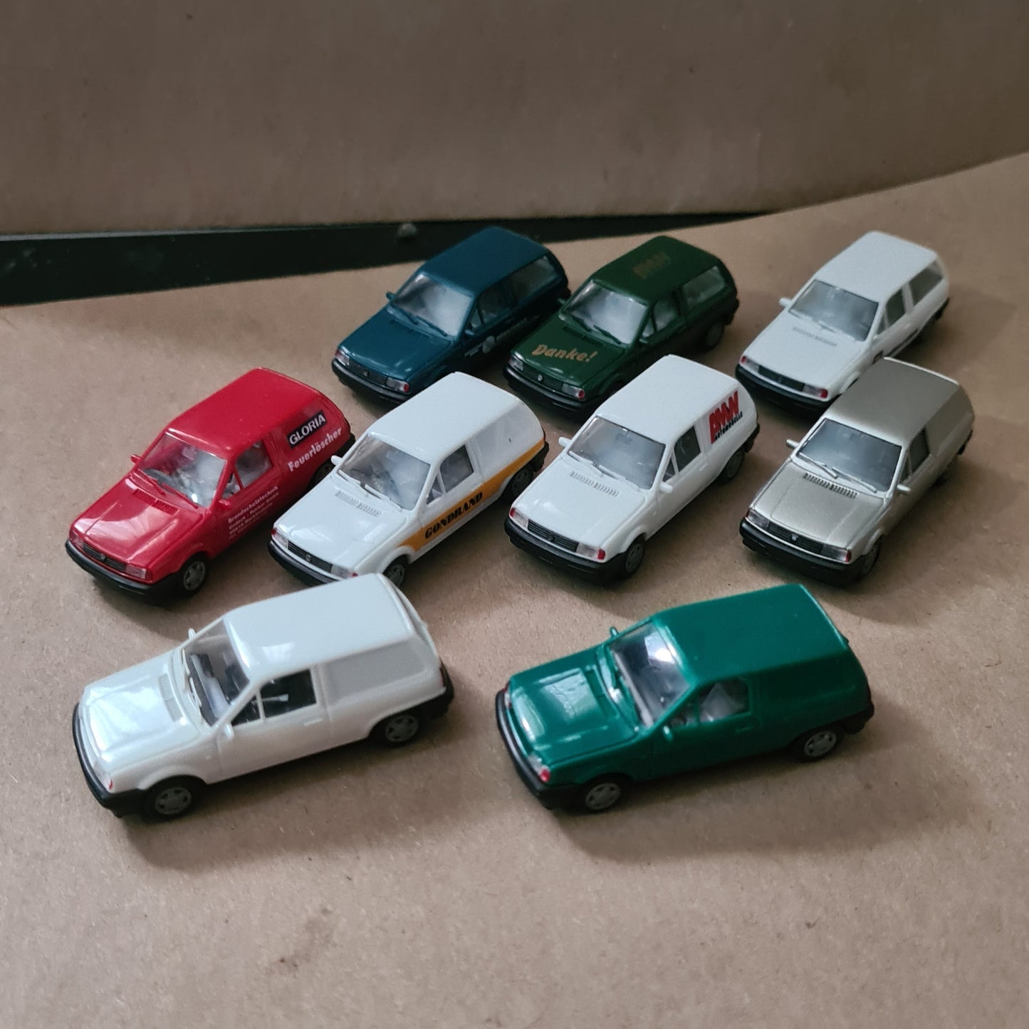 1:87 AWM VW POLO Kombi van collection bundle of miniature model cars x9