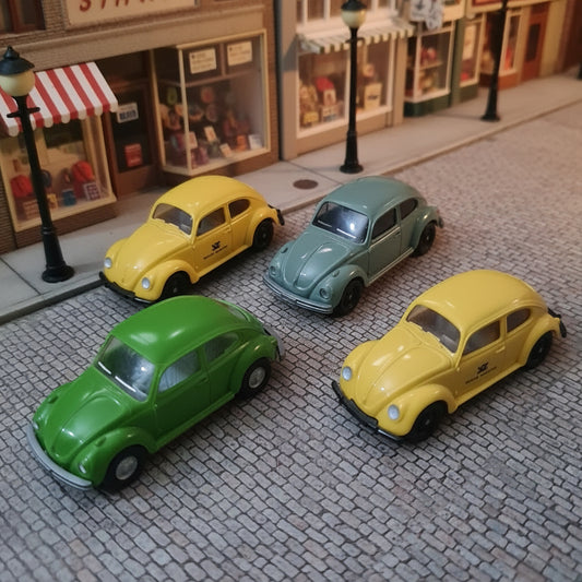 1:87 Wiking classic VW Kafer Beetle miniature classic model cars x4 loose vgc