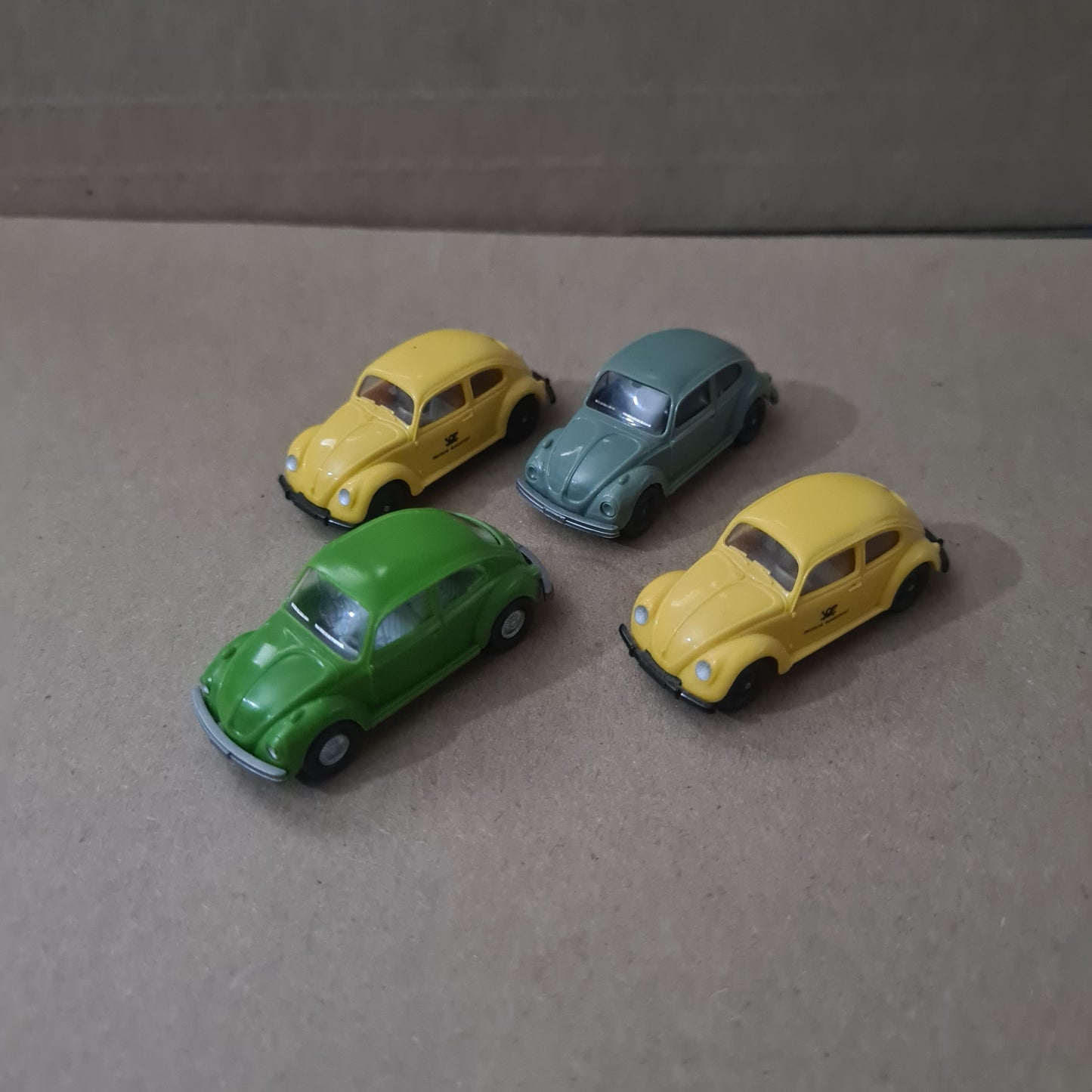 1:87 Wiking classic VW Kafer Beetle miniature classic model cars x4 loose vgc