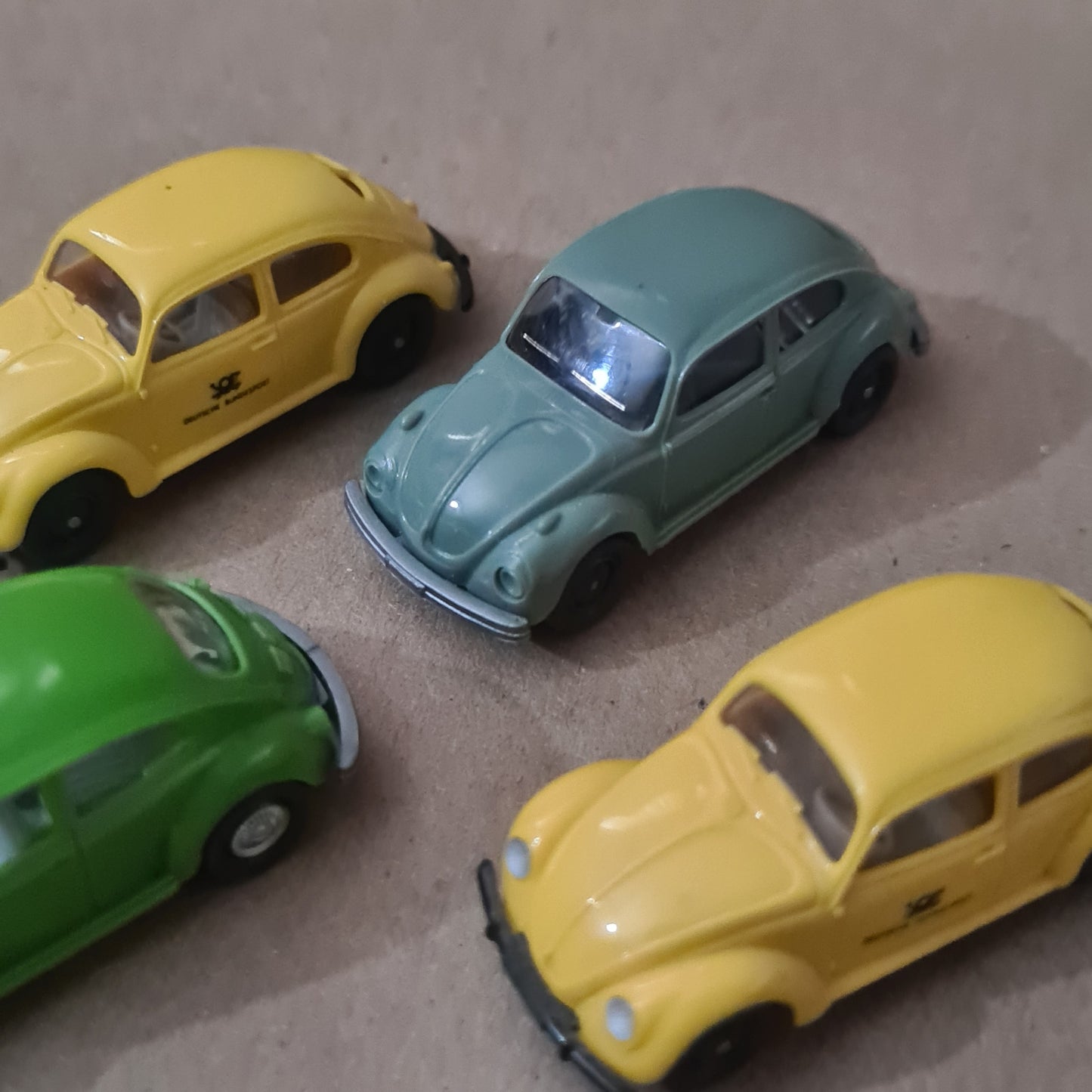 1:87 Wiking classic VW Kafer Beetle miniature classic model cars x4 loose vgc