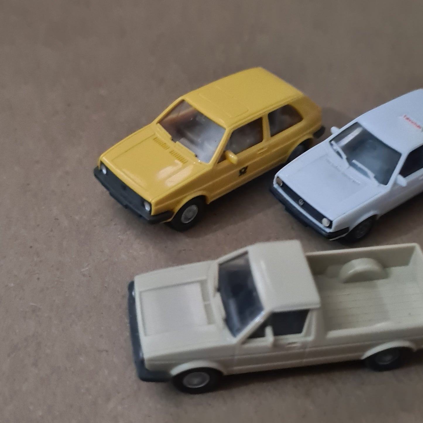 1:87 Herpa Wiking Schuco mixed VW Golf caddy Karmann ghia miniature model cars x4