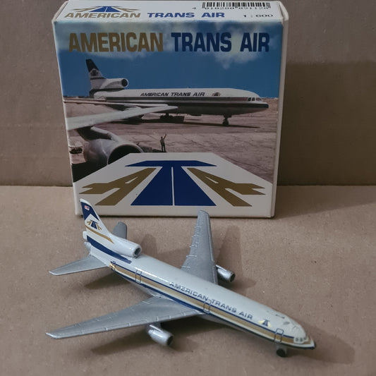 Schabak 1:600 L-1011 American Trans Air diecast plane 909/112 good boxed