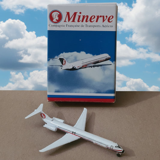 Schabak 1:600 MD-83 Minerve airlines diecast plane 904/135 VGC boxed