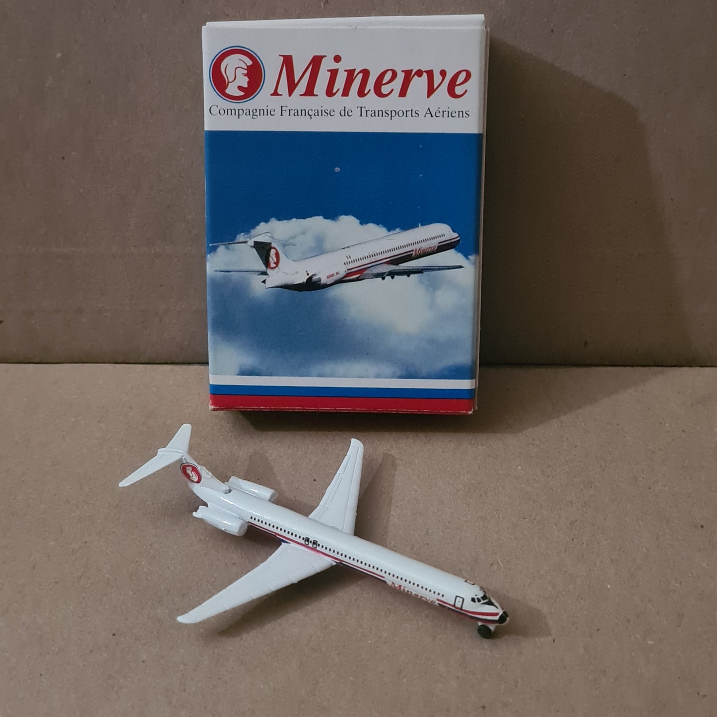 Schabak 1:600 MD-83 Minerve airlines diecast plane 904/135 VGC boxed