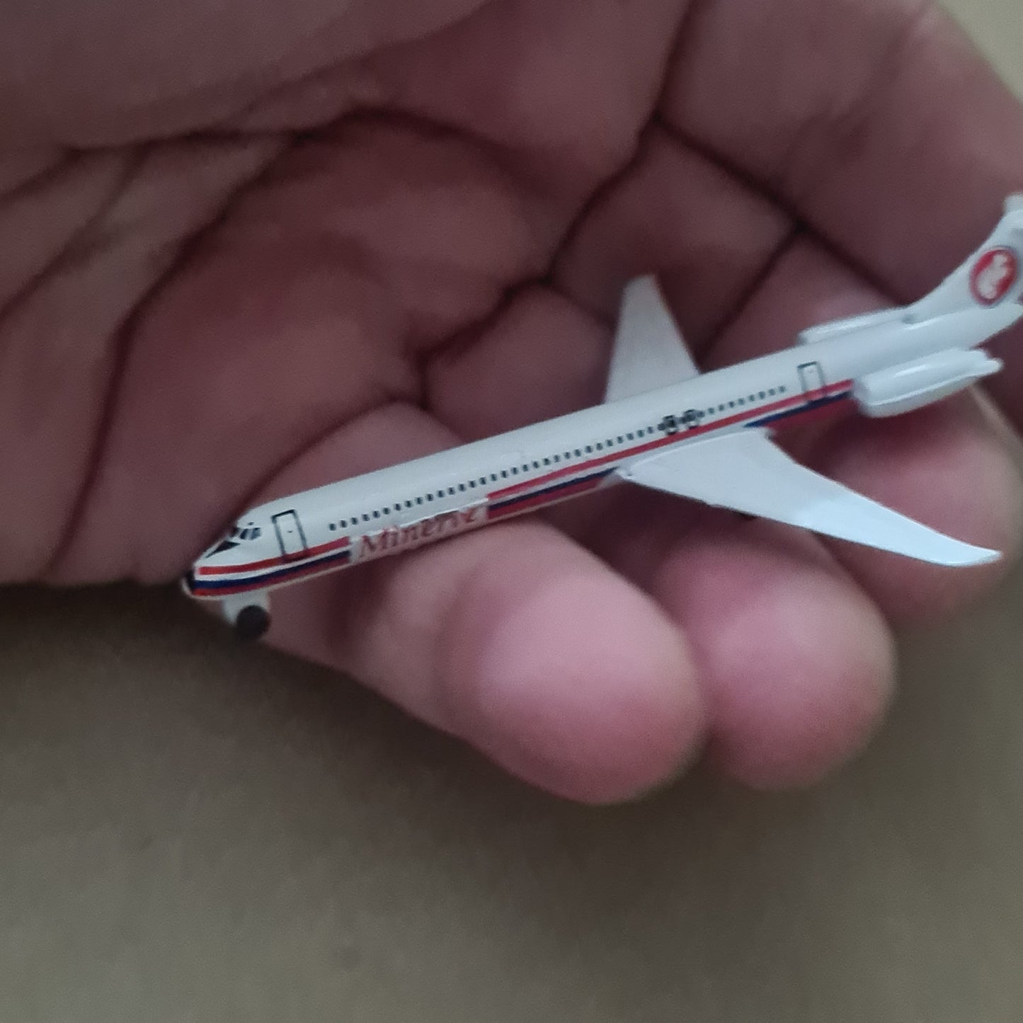 Schabak 1:600 MD-83 Minerve airlines diecast plane 904/135 VGC boxed