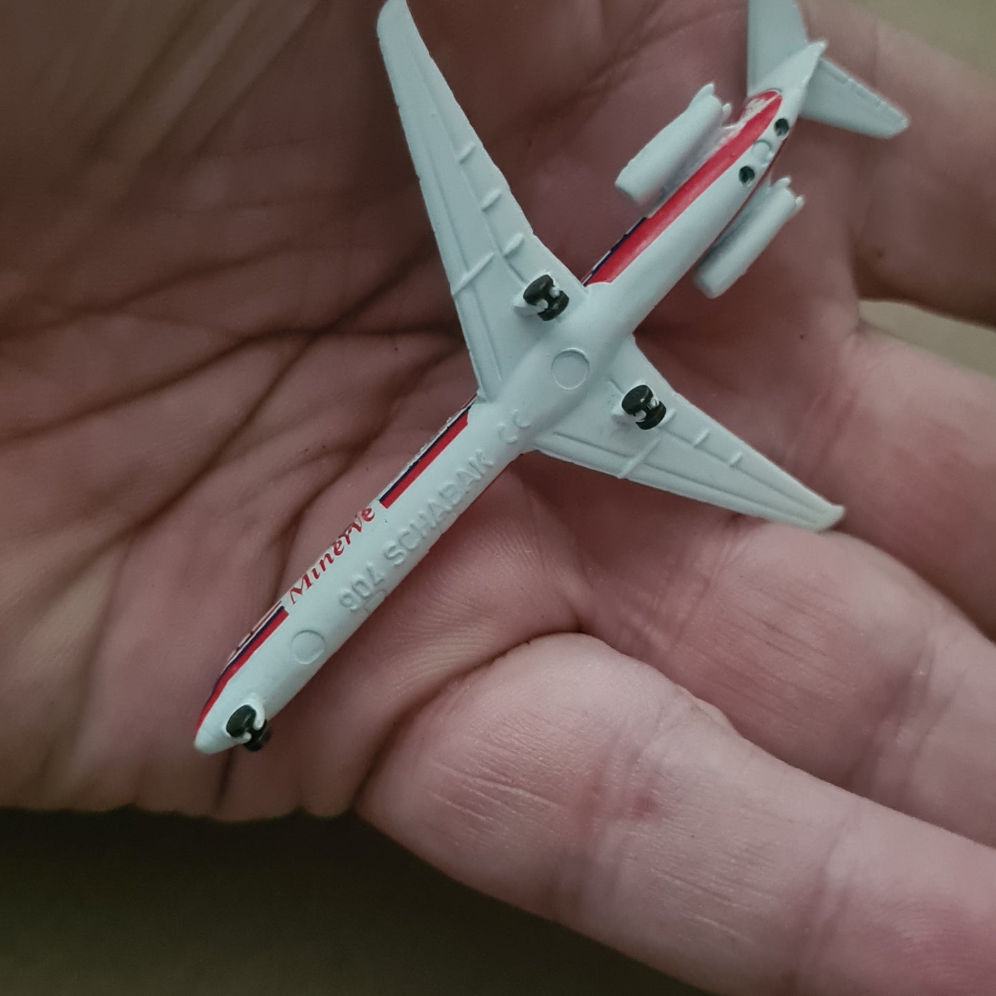 Schabak 1:600 MD-83 Minerve airlines diecast plane 904/135 VGC boxed