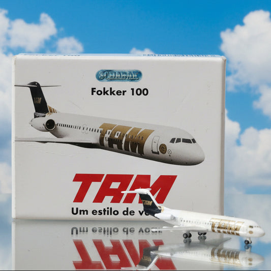 Schabak 1:600 Fokker 100 TAM Airlines diecast plane 940/191 VGC boxed