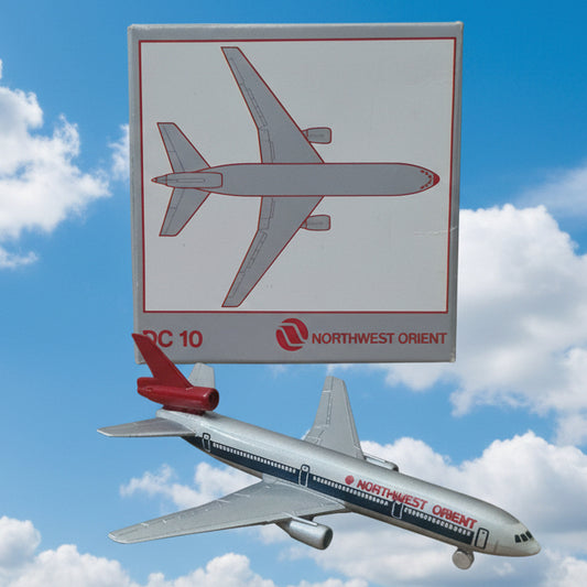Schabak 1:600 DC-10 Northwest Orient  diecast plane 902/37 VGC boxed