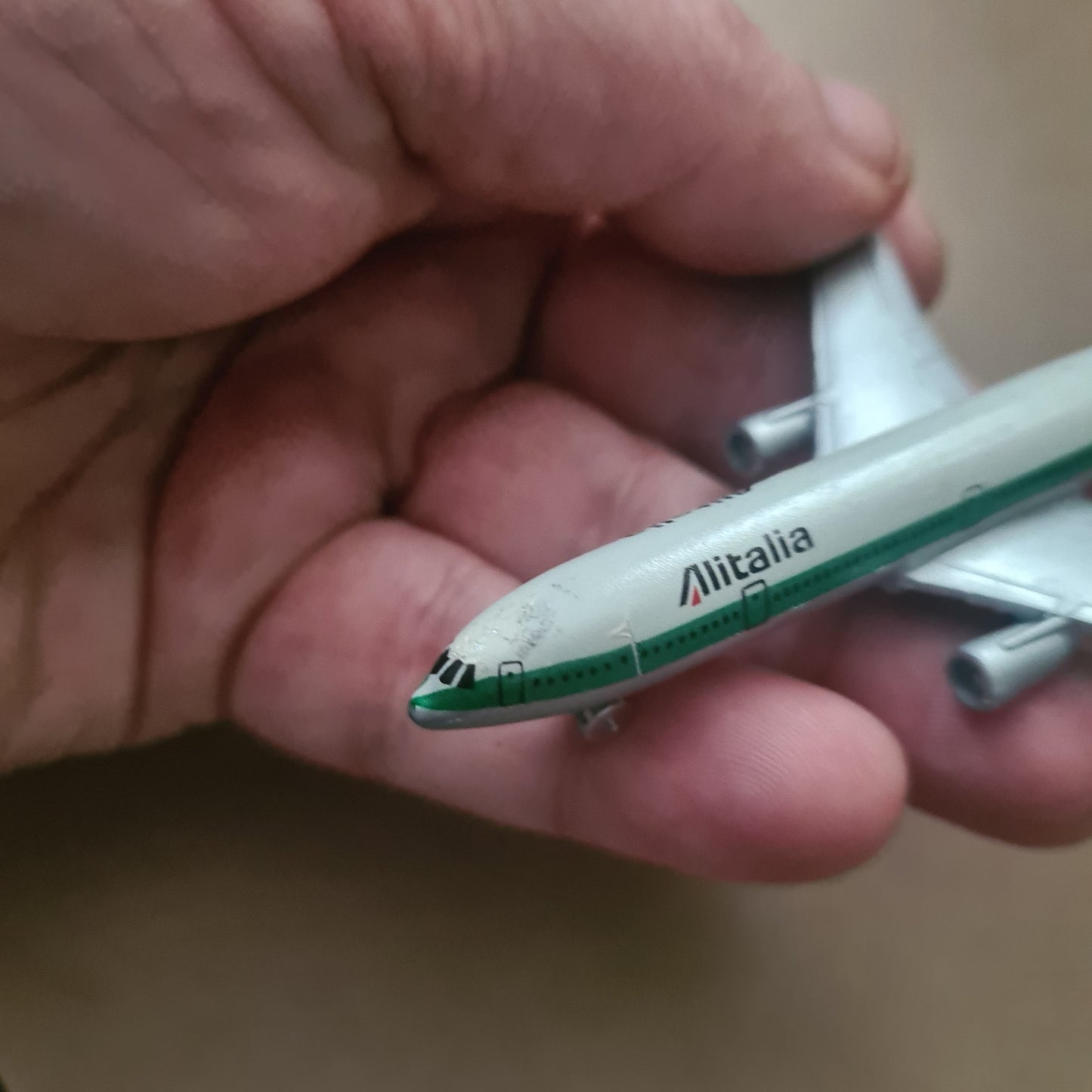 Schabak 1:600 Douglas DC-10 Alitalia  diecast plane 902/15 fair good boxed