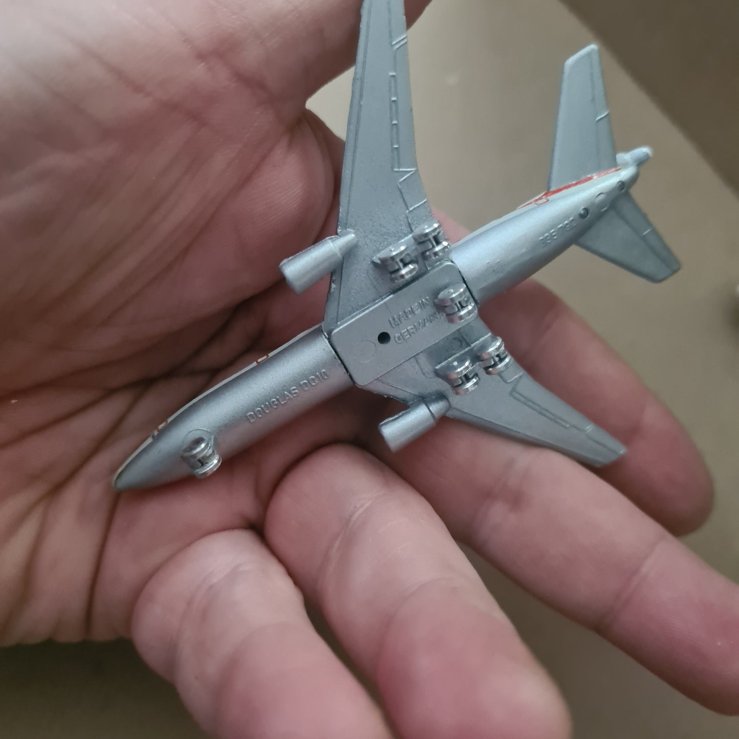 Schabak 1:600 Douglas DC-10-30 Balair diecast plane 902/55 fair good + boxed