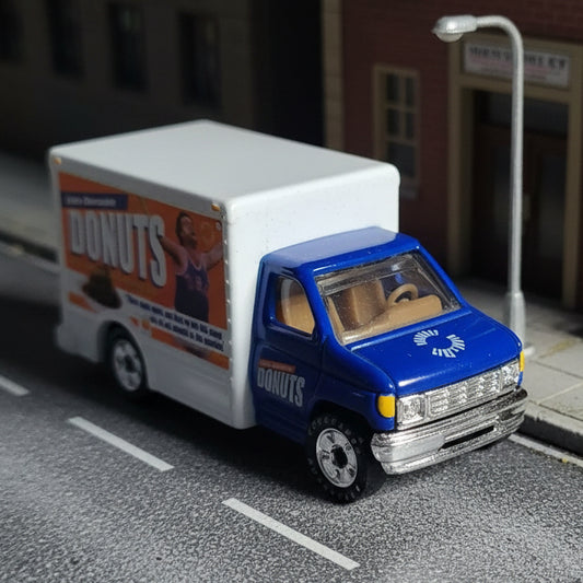 Matchbox Saturday night live donuts ford box van pre-production model loose vgc