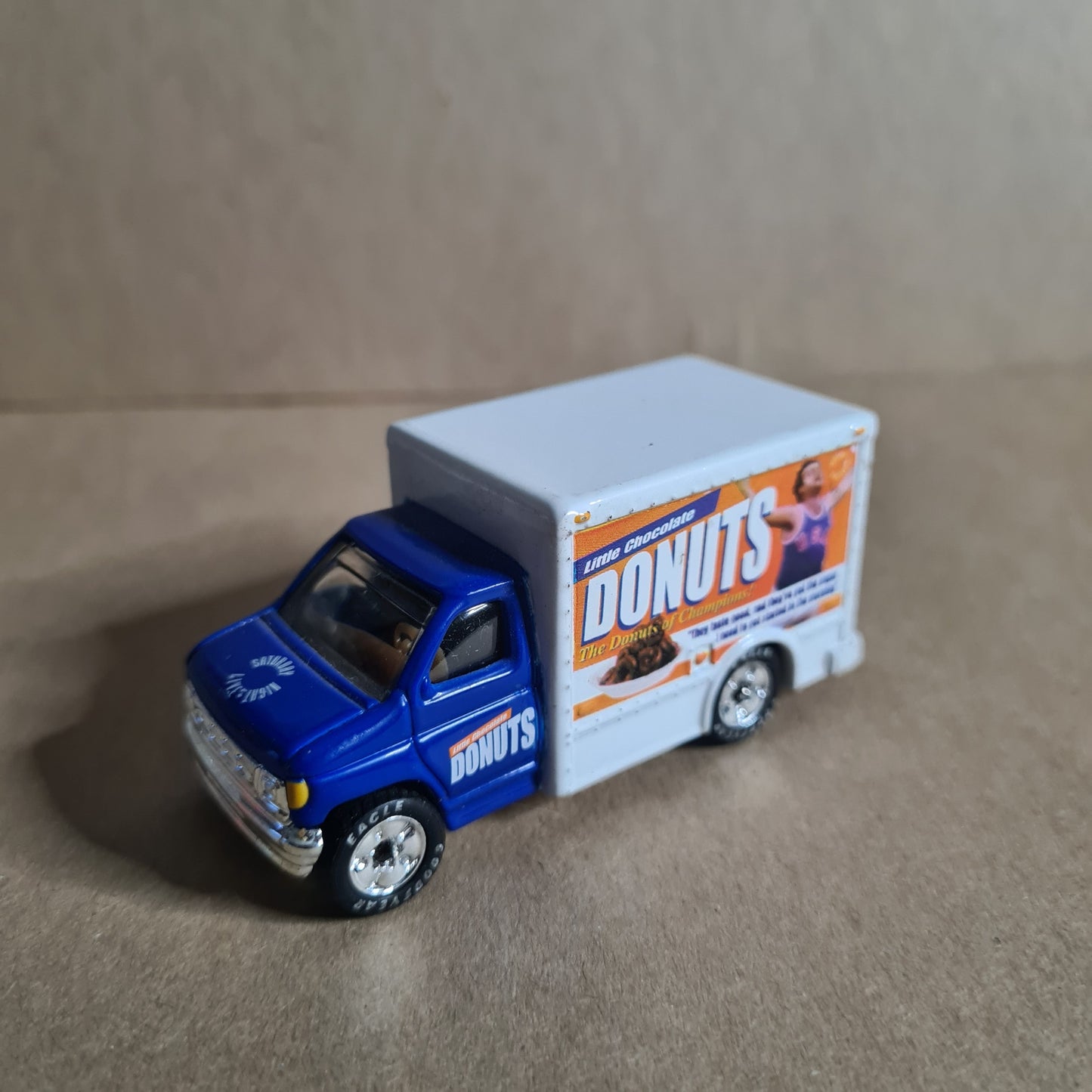 Matchbox Saturday night live donuts ford box van pre-production model loose vgc