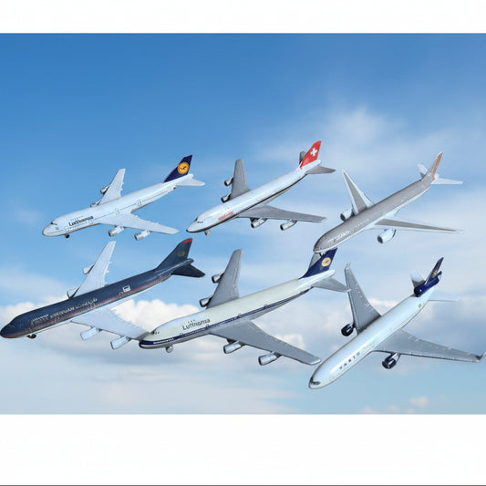 Schabak 1:600 various loose commercial airlines 747's etc mixed ex-display diecast planes bundle lot 20