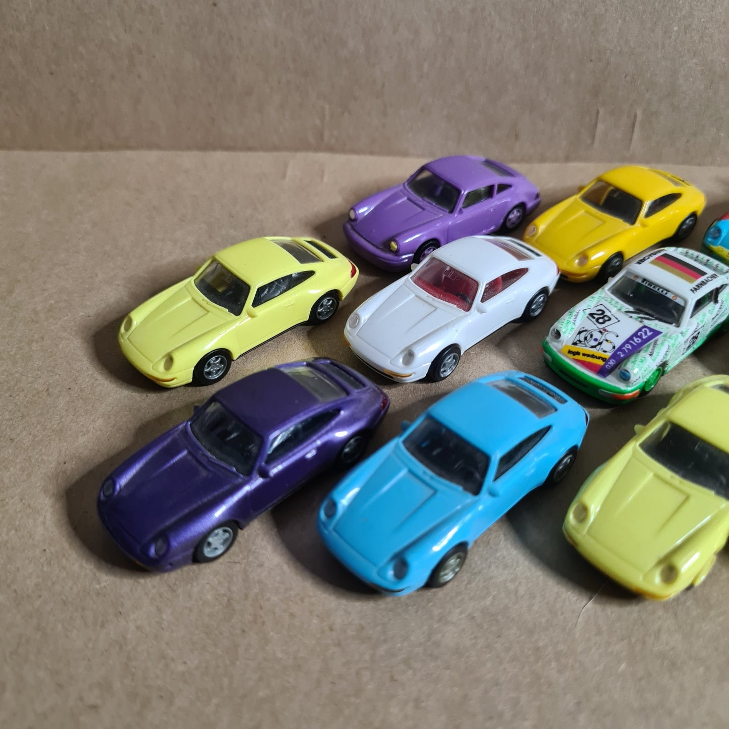 1:87 Euro Modell Porsche 911 miniature plastic detailed model car collection x11 Bundle