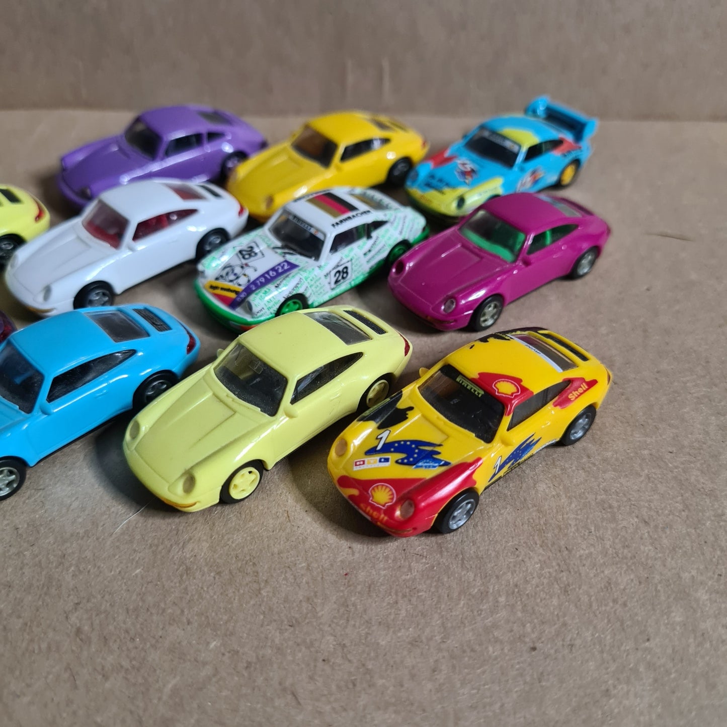 1:87 Euro Modell Porsche 911 miniature plastic detailed model car collection x11 Bundle