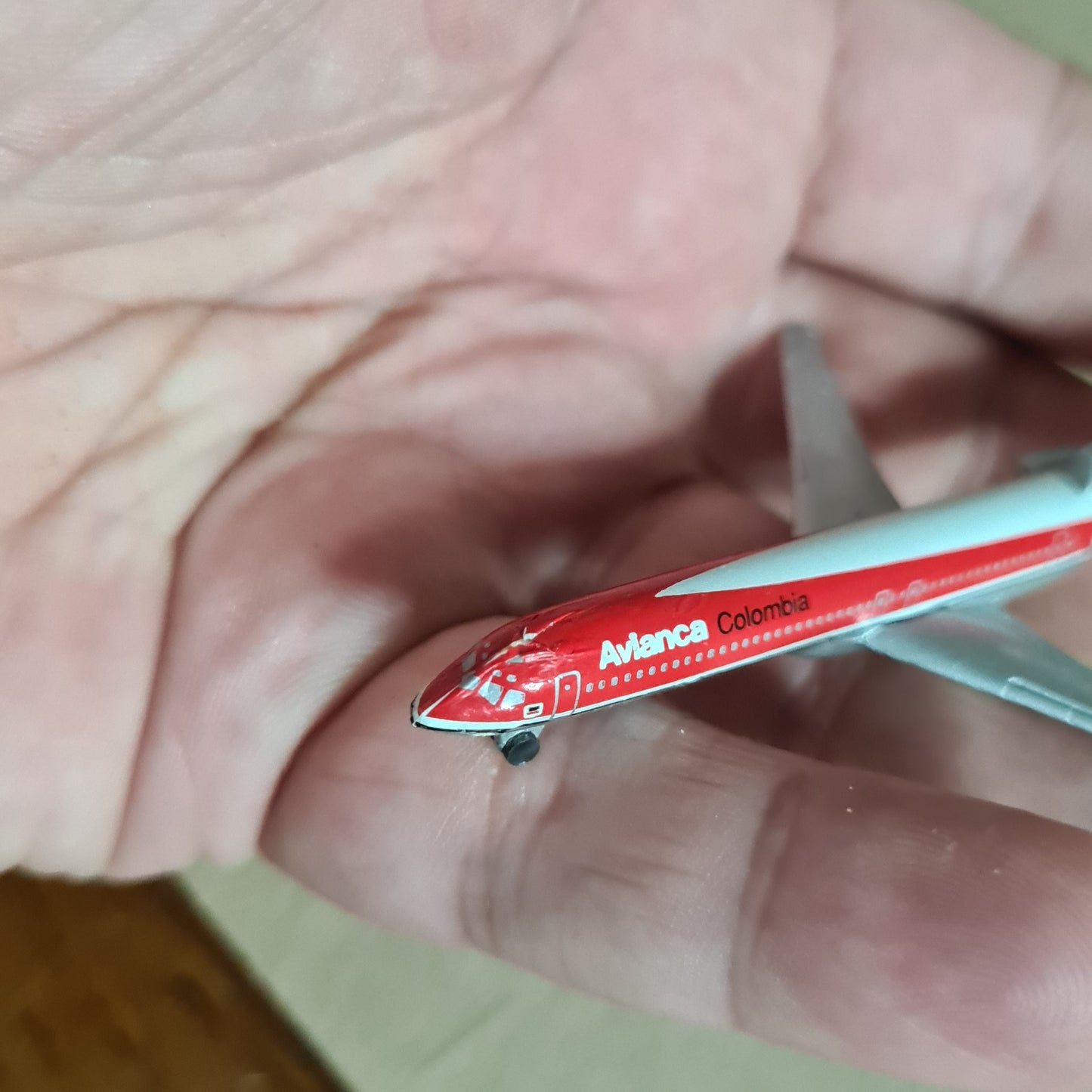 Schabak 1:600 Boeing 727 Avianca diecast plane 906/140 fair-good boxed