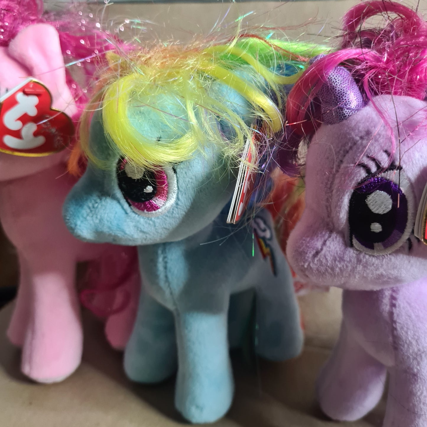 TY Beanie babies collection My Little pony plush ponies x3 bundle nice toys