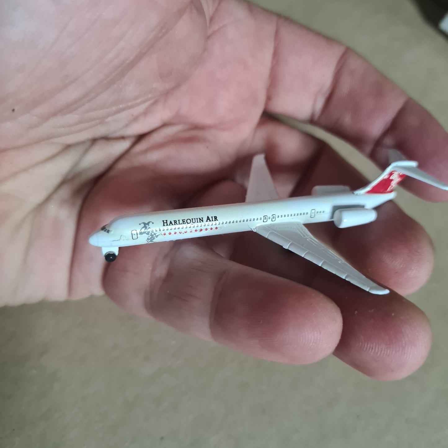 Schabak 1:600 MD-81 Harlequin Air Airlines diecast plane Excellent boxed