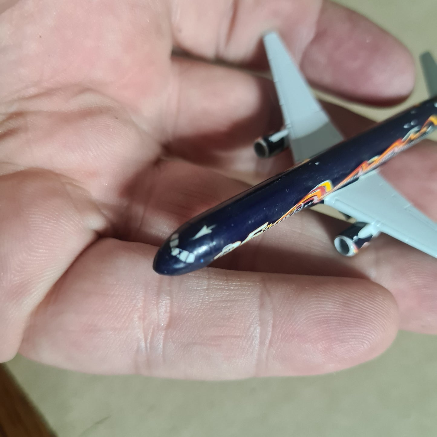 Schabak 1:600 Boeing 757 ATA 25th Anniversary Airlines diecast plane fair good boxed