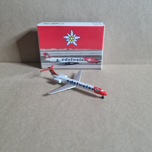 Schabak 1:600 MD-83 Edelweiss diecast plane very good boxed