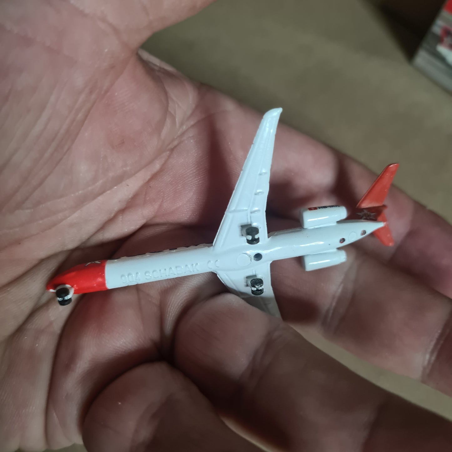Schabak 1:600 MD-83 Edelweiss diecast plane very good boxed