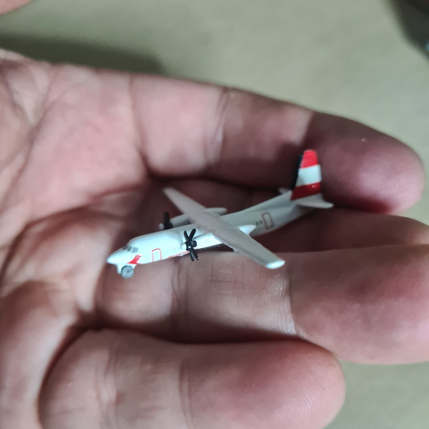 Schabak 1:600 Fokker 50 Austrian Airlines diecast plane very good boxed
