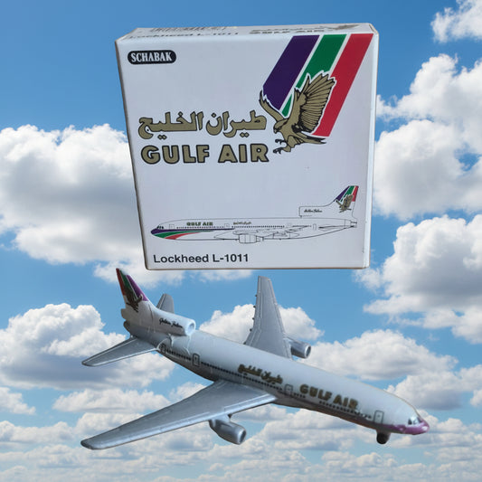 Schabak 1:600 Lockheed L-1011 Gulf Air diecast plane poor-fair boxed