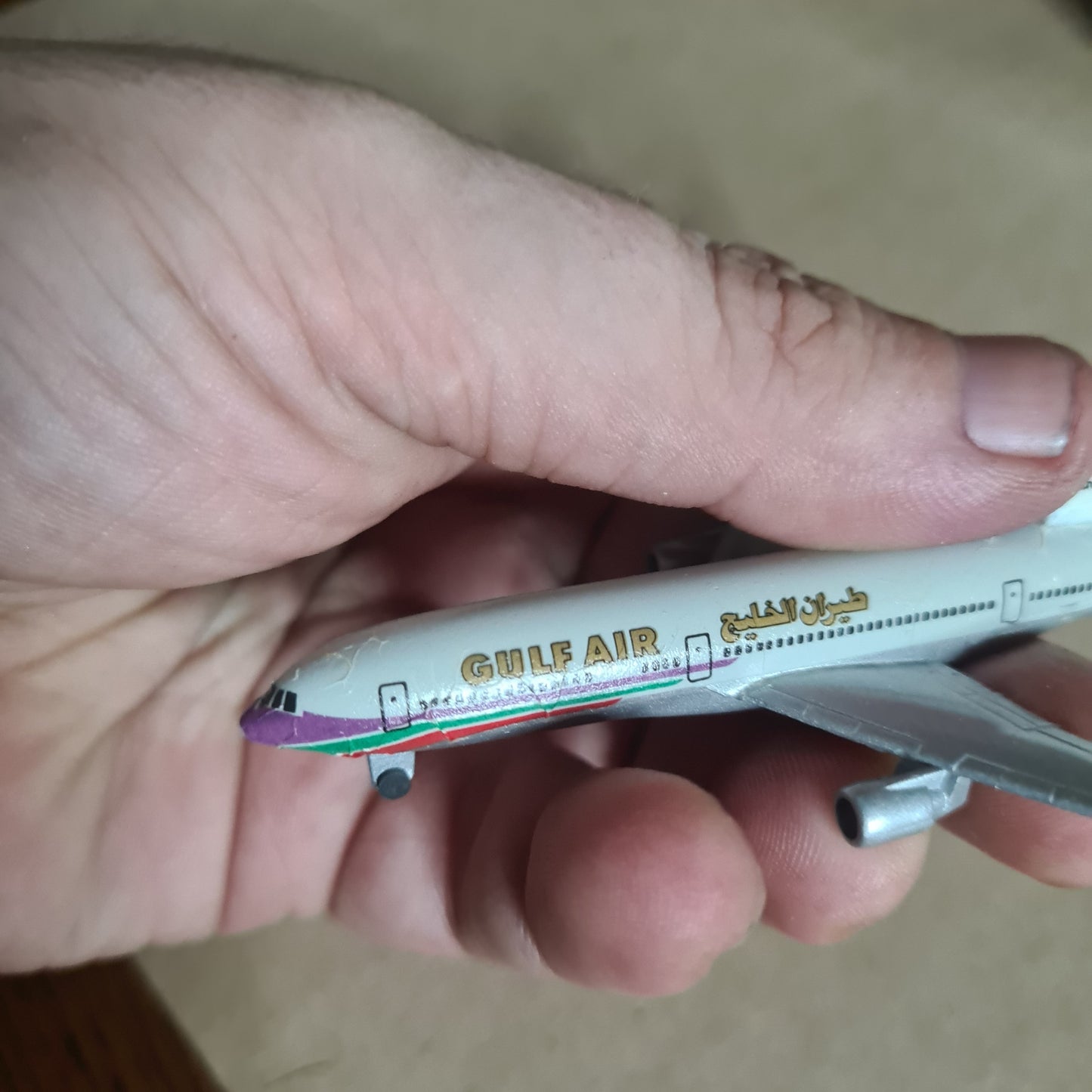 Schabak 1:600 Lockheed L-1011 Gulf Air diecast plane poor-fair boxed