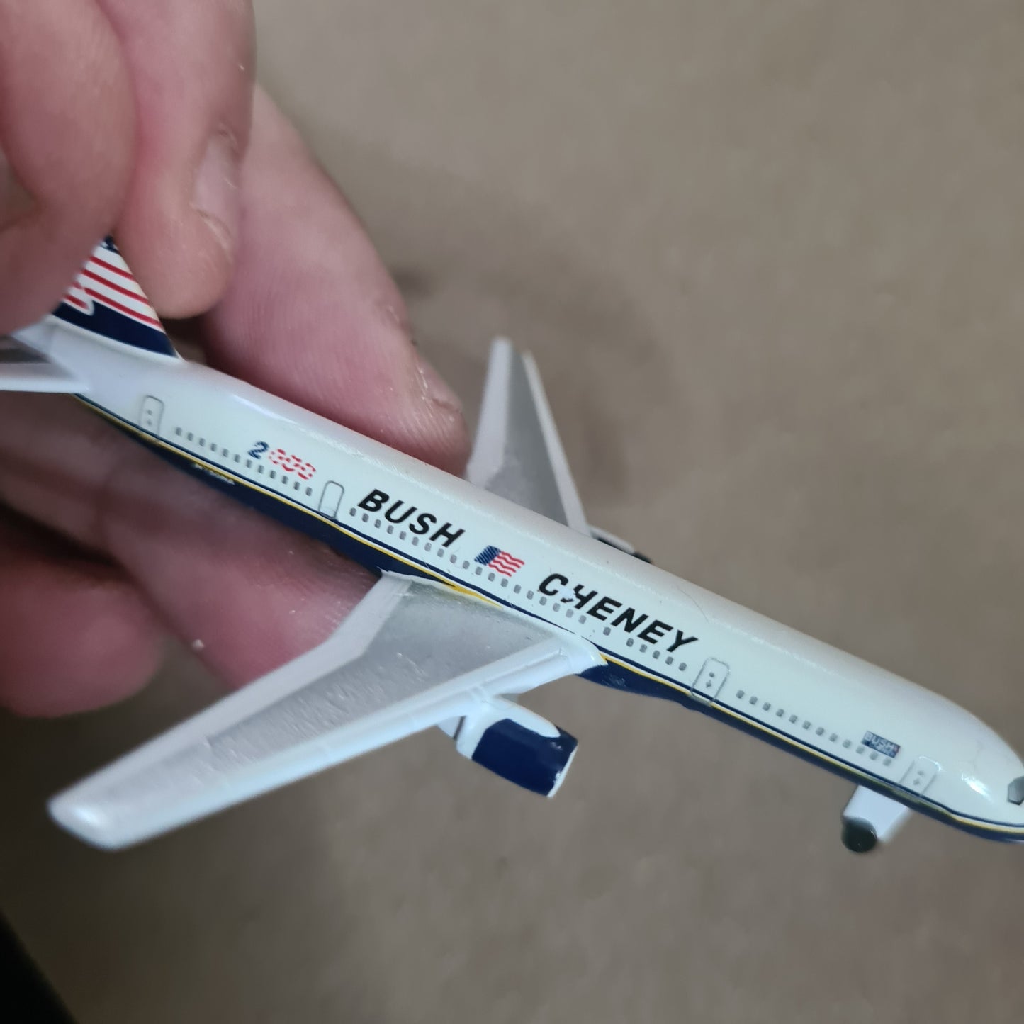 Schabak 1:600 Boeing 757 Bush Cheney 2000 Election diecast plane 908/89 Good/very good boxed