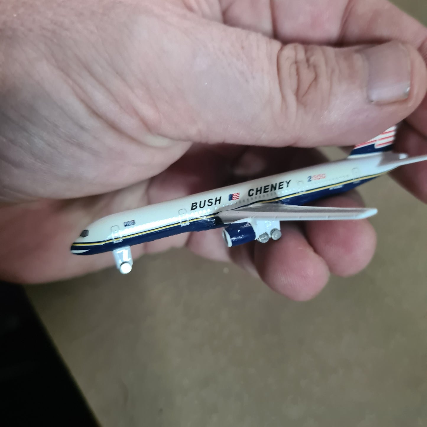 Schabak 1:600 Boeing 757 Bush Cheney 2000 Election diecast plane 908/89 Good/very good boxed