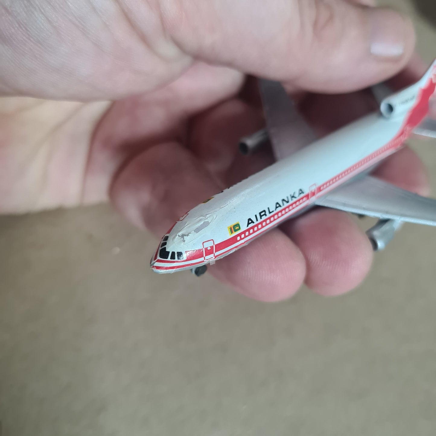 Schabak 1:600 L-1011 Airlanka diecast plane 909/94 fair some wear boxed