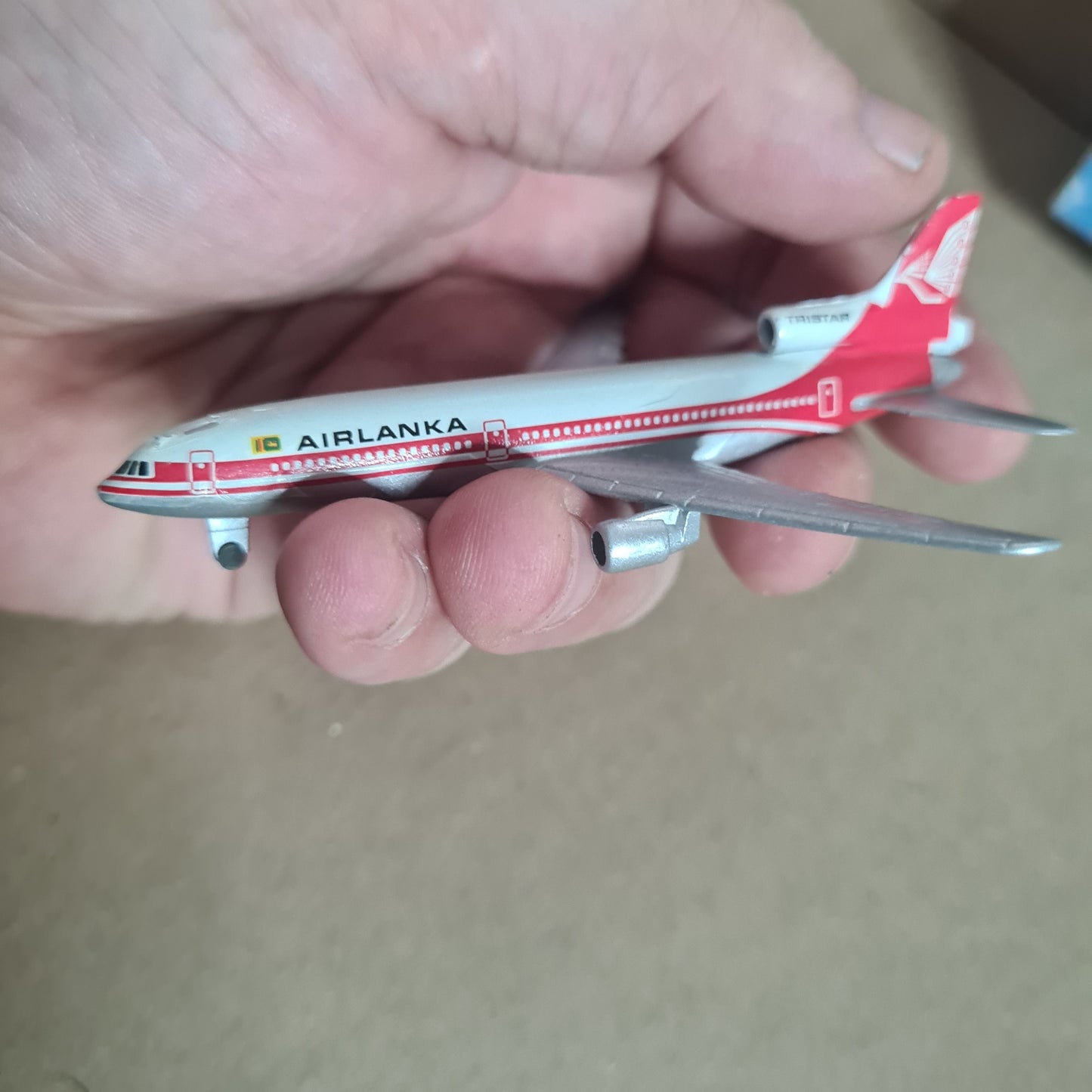Schabak 1:600 L-1011 Airlanka diecast plane 909/94 fair some wear boxed