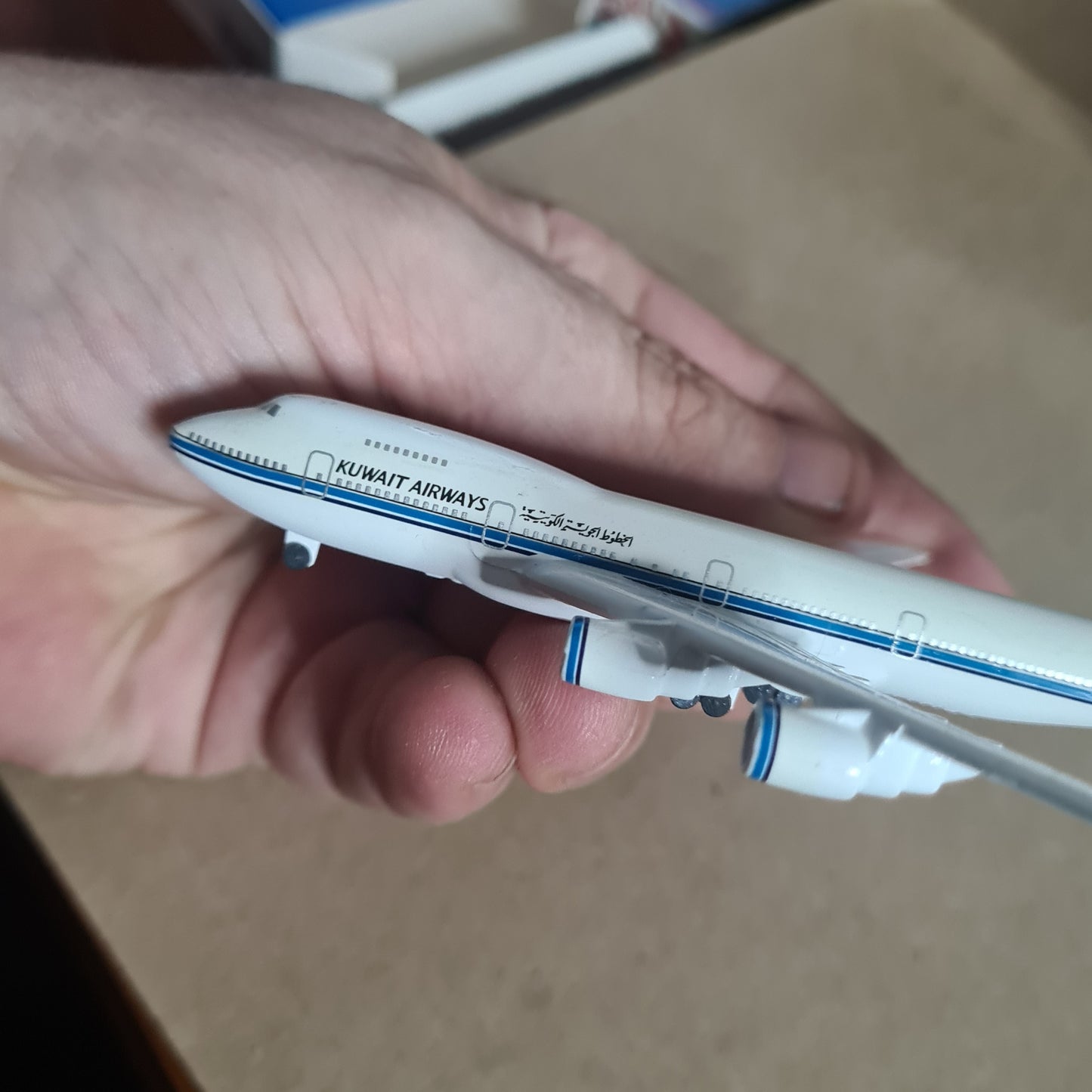 Schabak 1:600 Boeing 747 Kuwait Airways diecast plane 901/119 good boxed