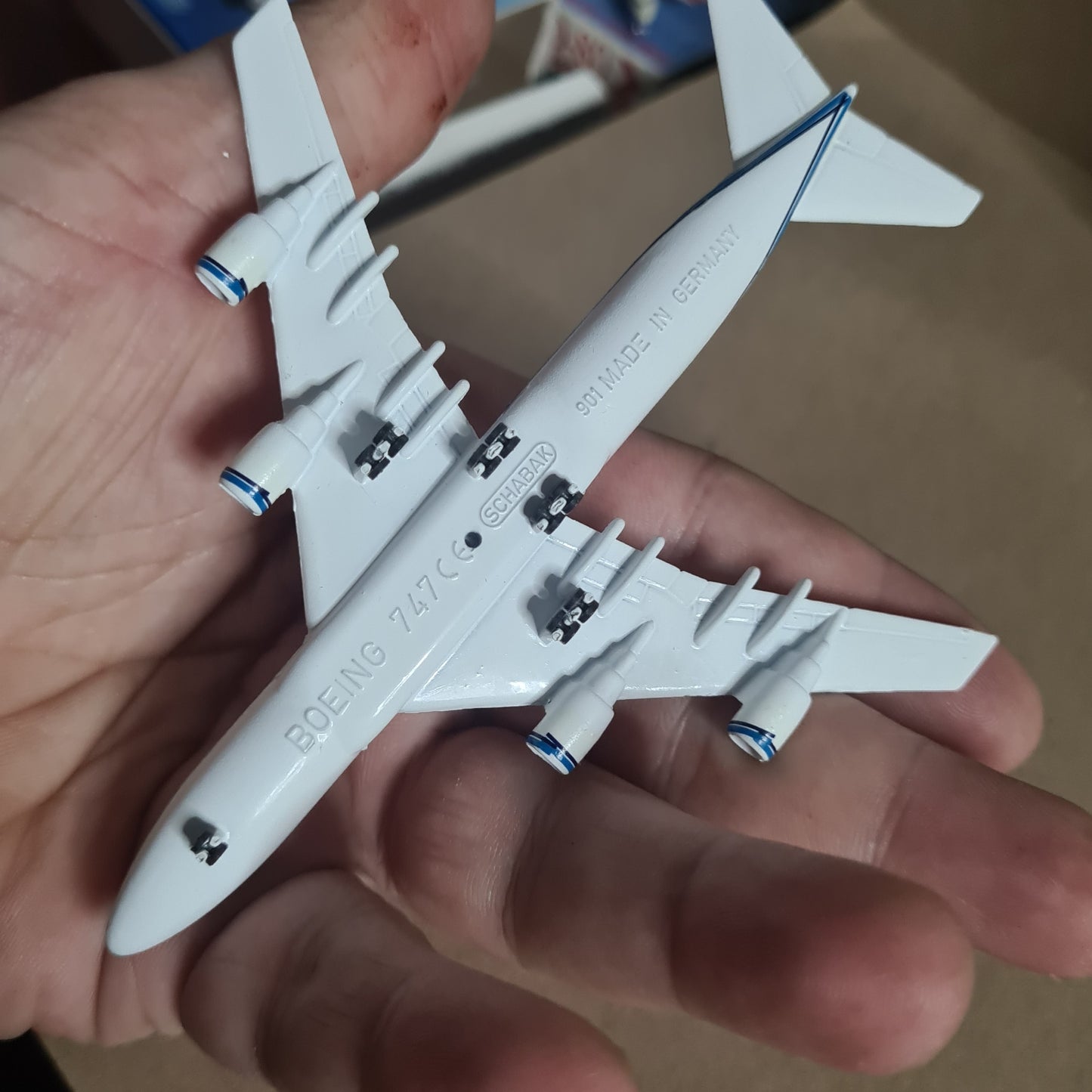 Schabak 1:600 Boeing 747 Kuwait Airways diecast plane 901/119 good boxed