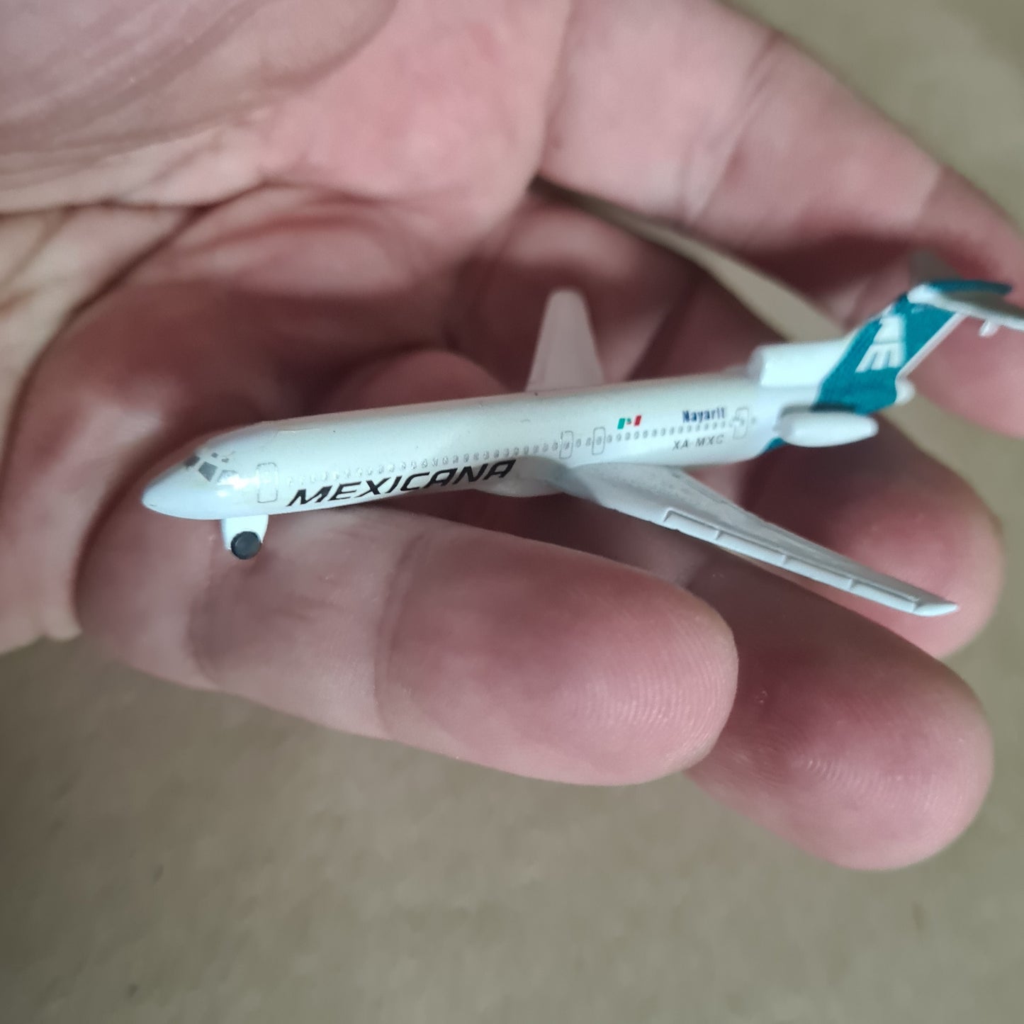 Schabak 1:600 Boeing 727 Mexicana diecast plane 906/147 VGC boxed