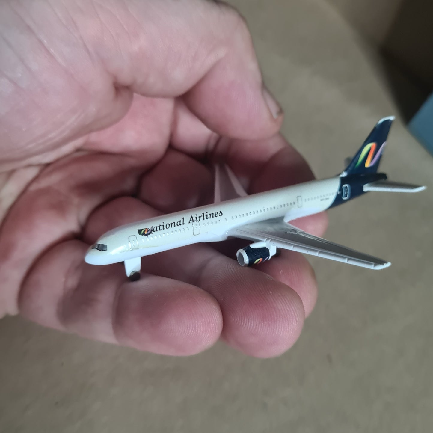 Schabak 1:600 Boeing 757-200 National Airlines diecast plane 908/159 good boxed