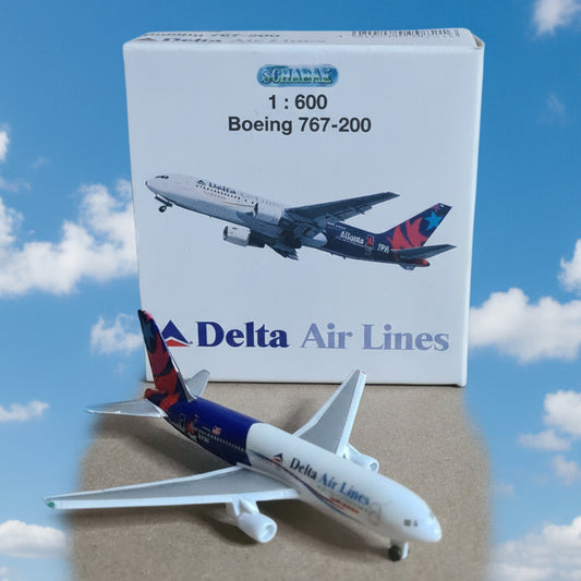Schabak 1:600 Boeing 767-200 Delta Air Lines diecast plane 907/21 VGC boxed