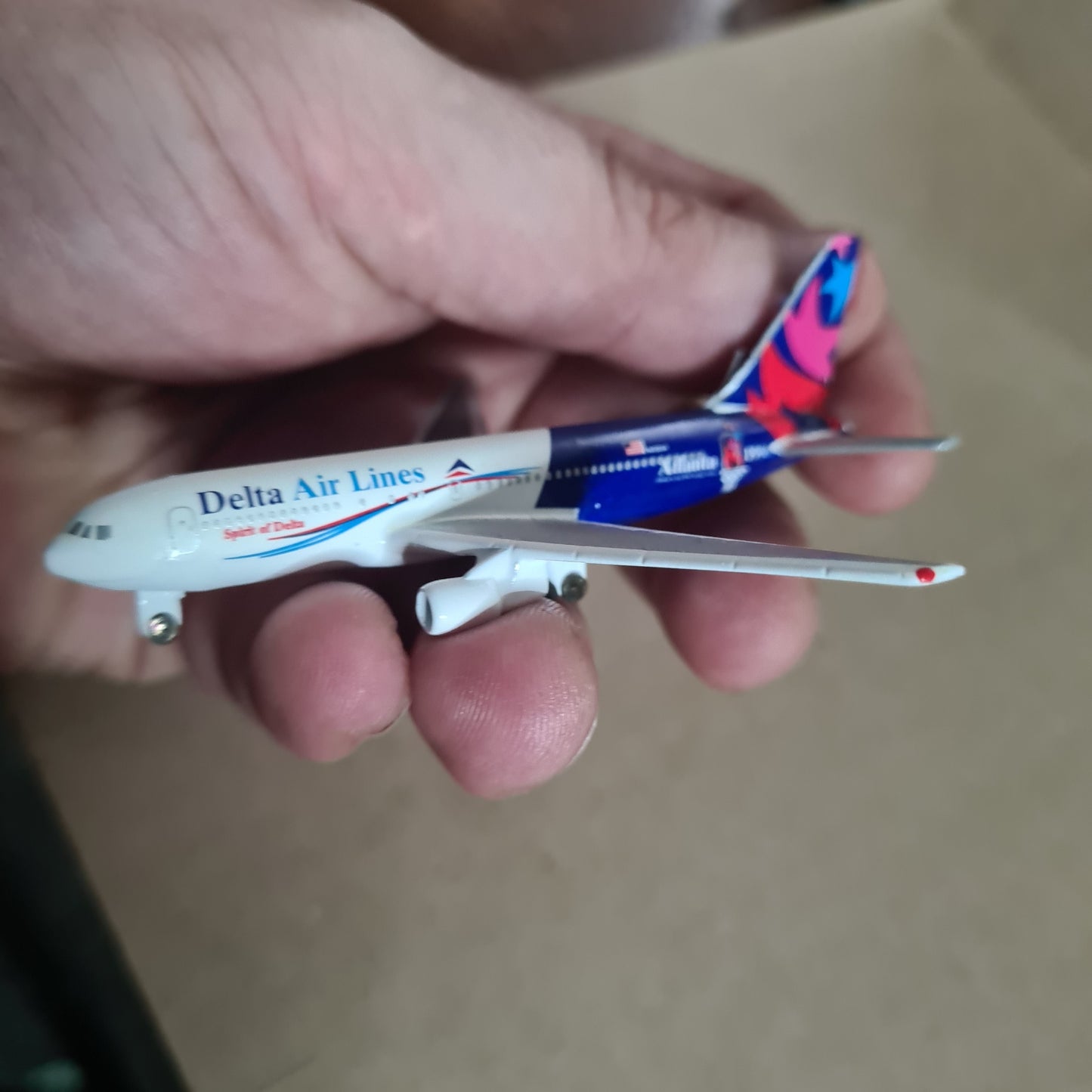 Schabak 1:600 Boeing 767-200 Delta Air Lines Atlanta 1996 diecast plane 907/21 VGC boxed
