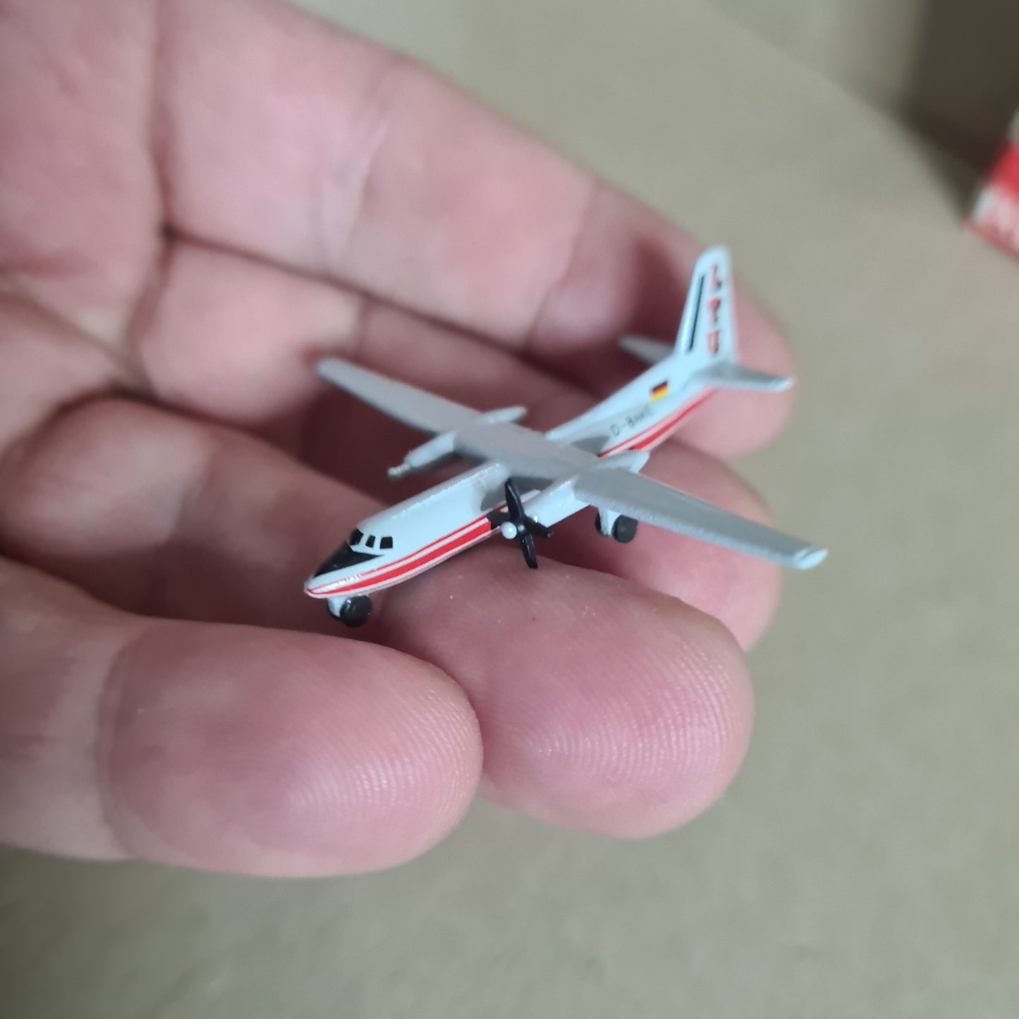 Schabak 1:600 Fokker F-27 LTU diecast plane 930/30 Good boxed