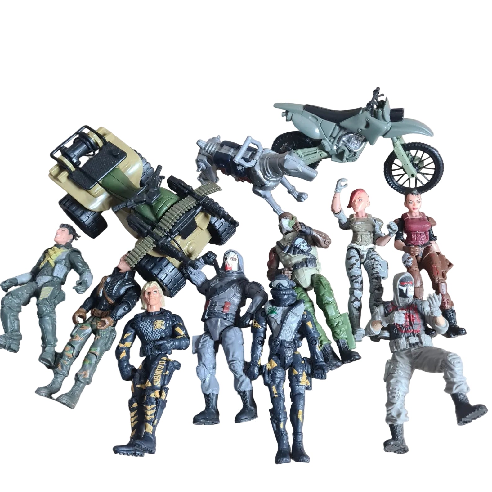 Lanard the Corps GI JOE Style action figures pretty cool bundle 