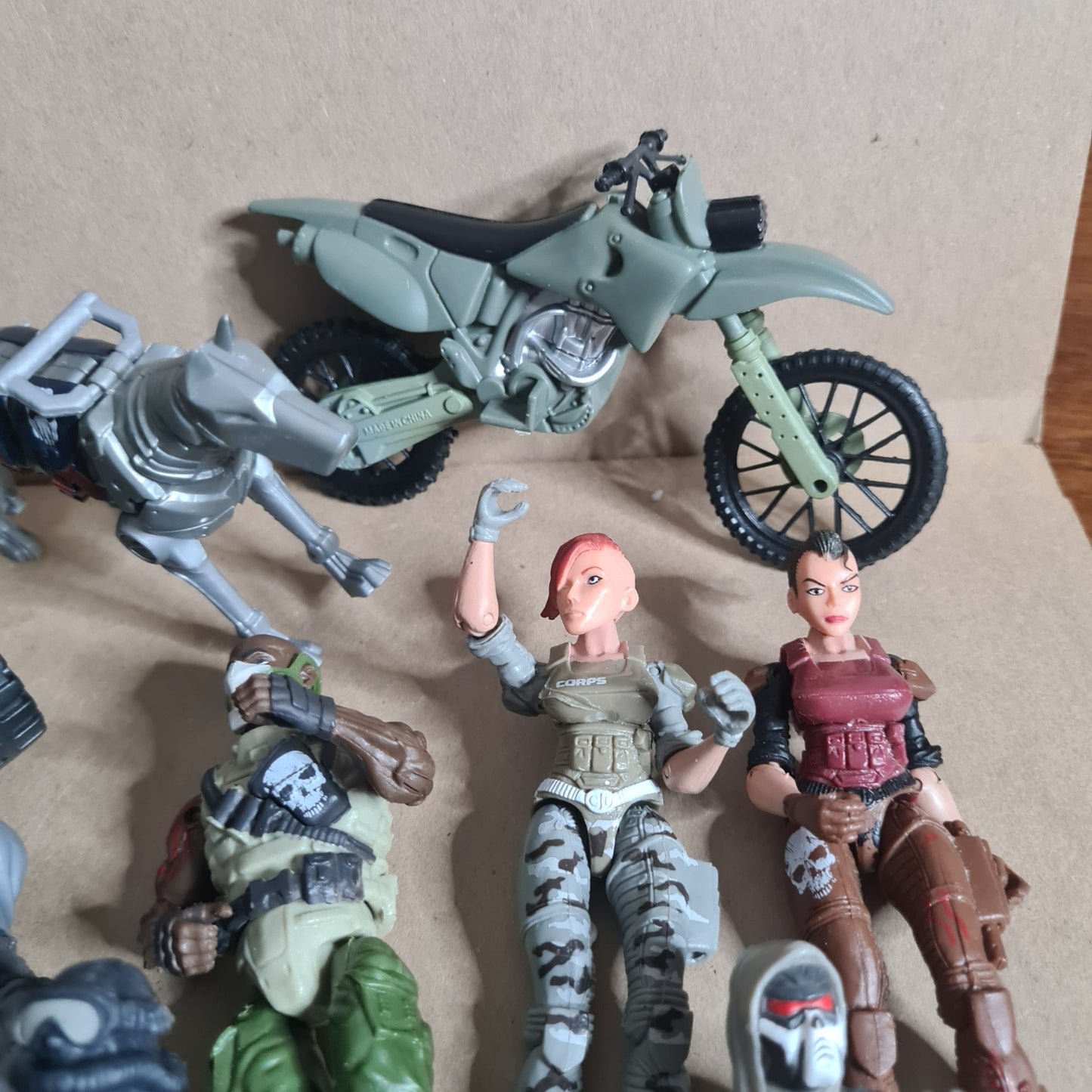 Lanard the Corps GI JOE Style action figures pretty cool bundle 2000's
