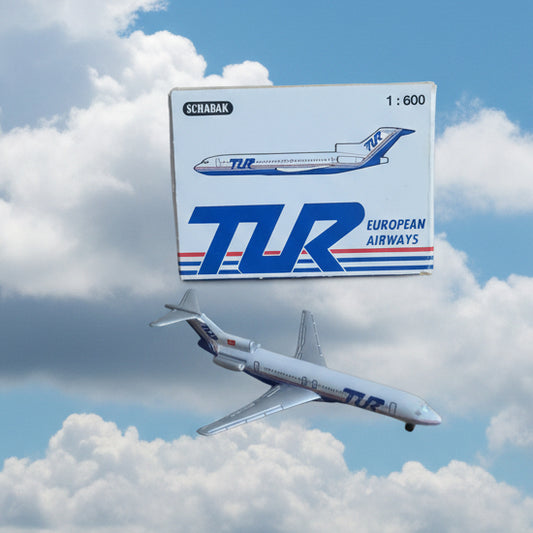 Schabak 1:600 Boeing 727 TUR diecast plane 906/138 Good boxed