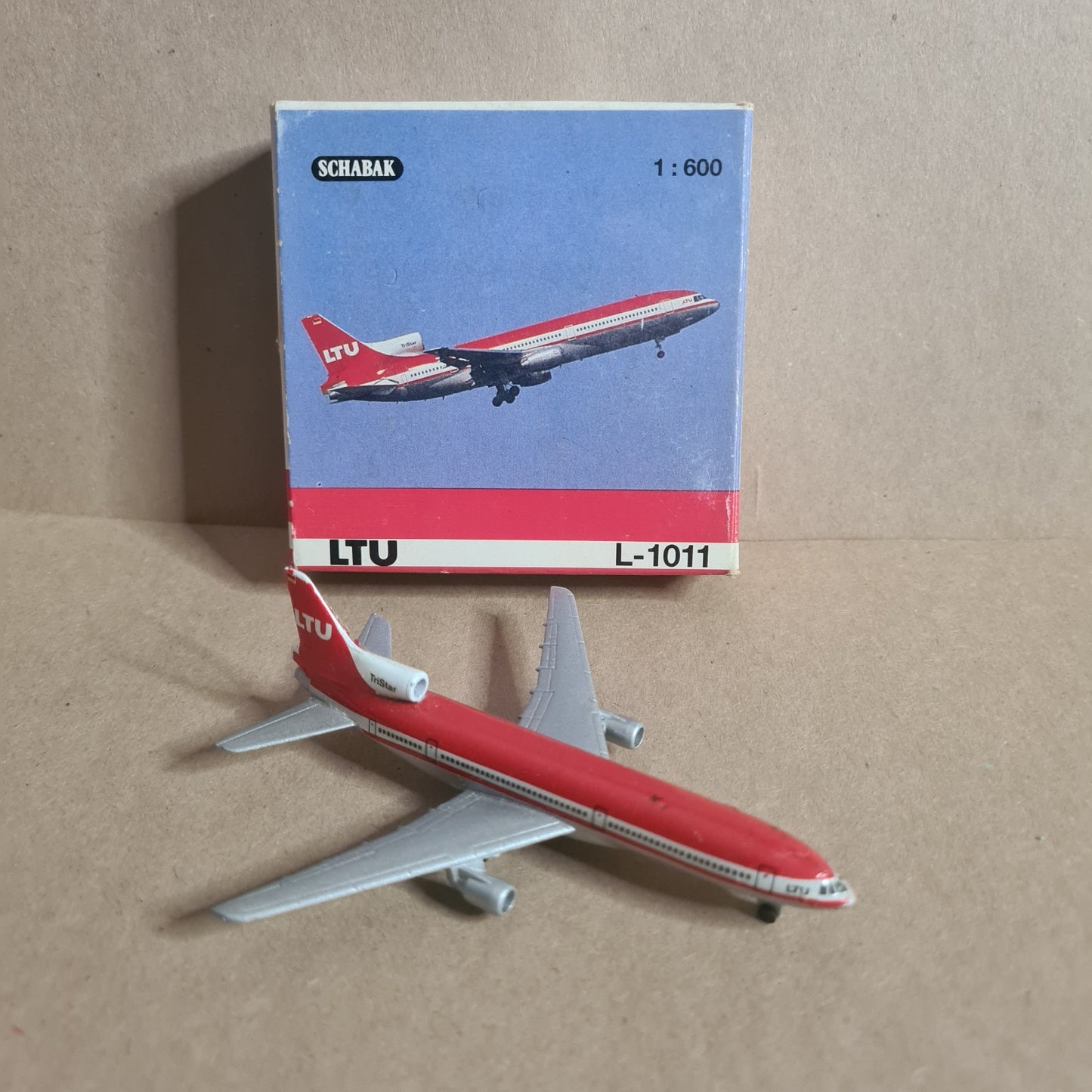 Schabak 1:600 Tristar L-1011  LTU diecast plane 909/30 Good boxed