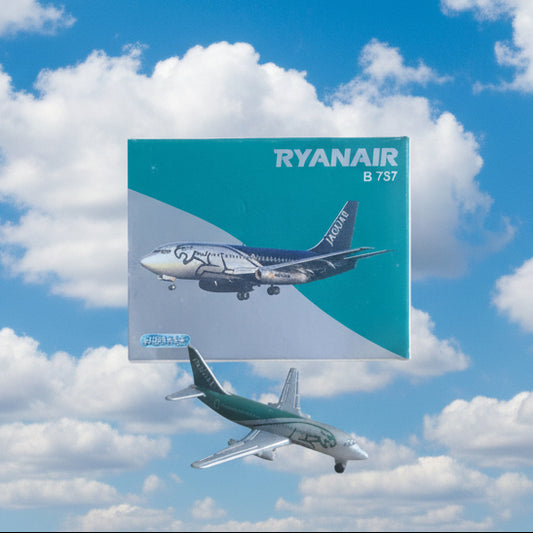 Schabak 1:600 Boeing 737 Ryanair Jaguar diecast plane 905/198 Excellent  boxed