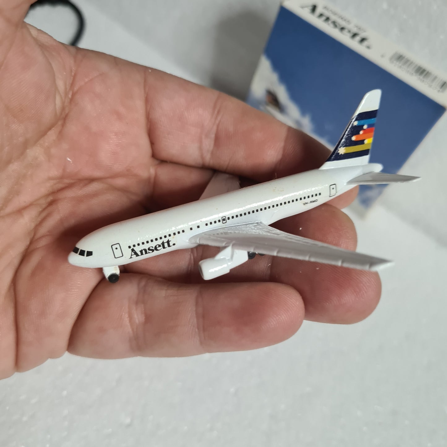 Schabak 1:600 Boeing 767 Ansett  diecast plane 907/67 VGC  boxed